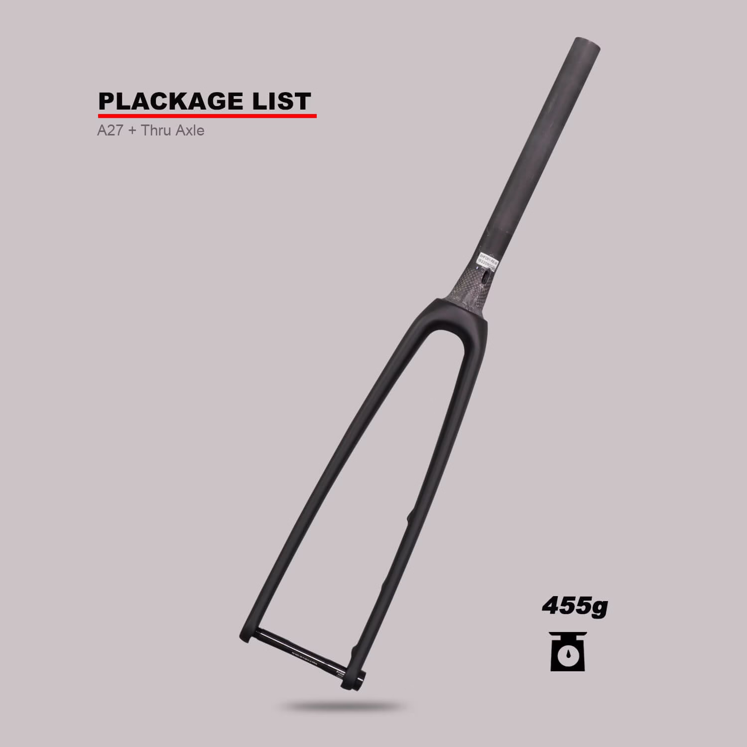 700C Road Carbon Disc Brake Flat Mount Fork AO-27