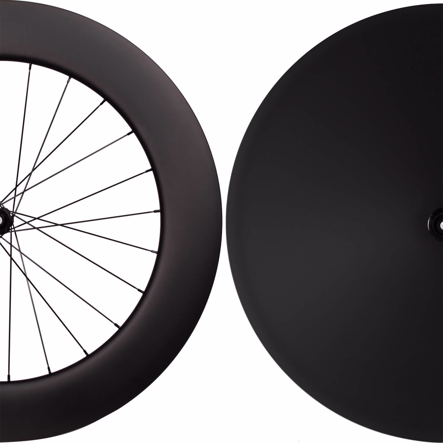 Full Carbon Time Trial Wheelset TT Disc Wheels