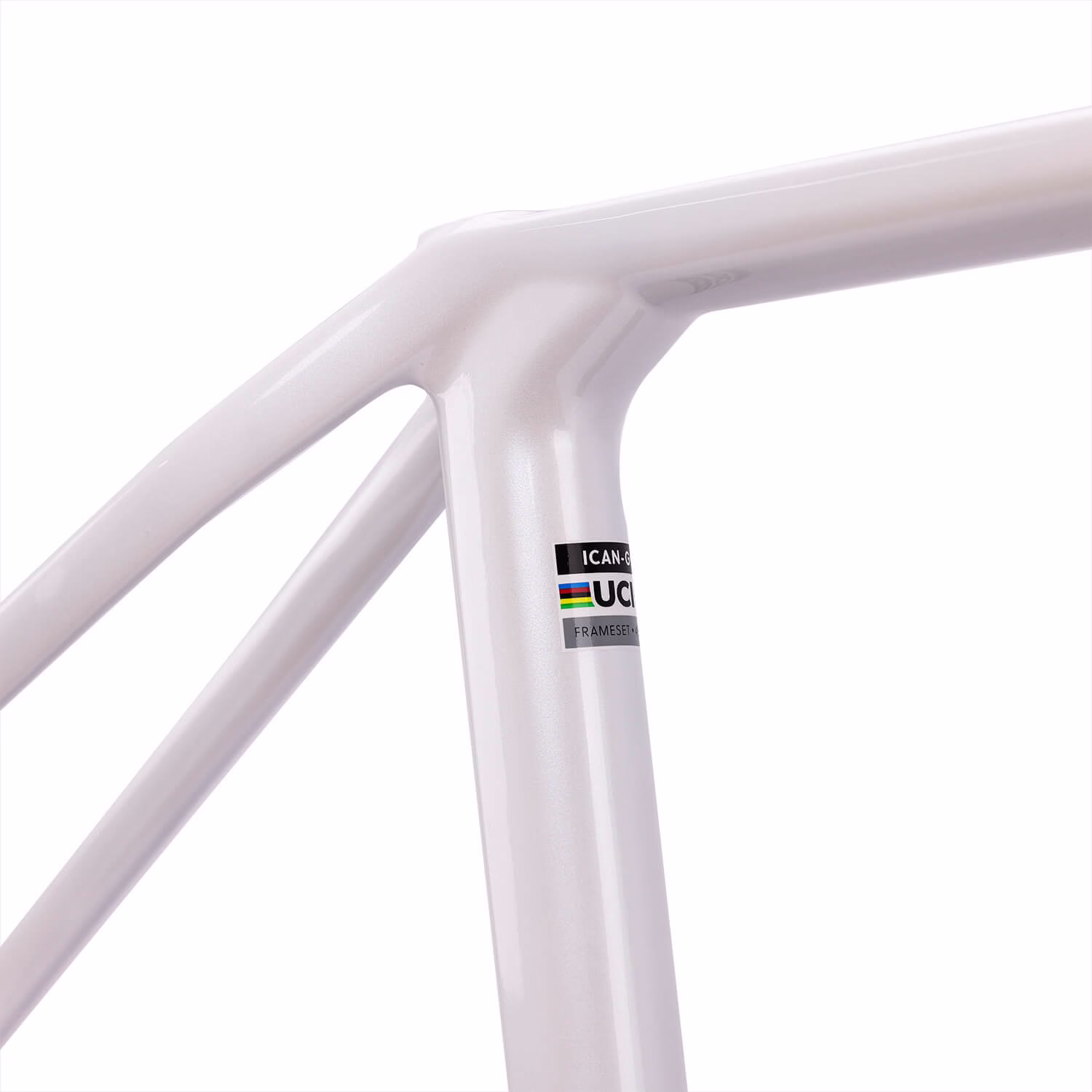 Custom Painting for bike frameset ICAN G9-pearl white