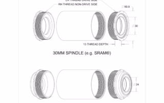 ねじ込み式またはねじなし A T47 ボトムブラケット テクノロジーガイド